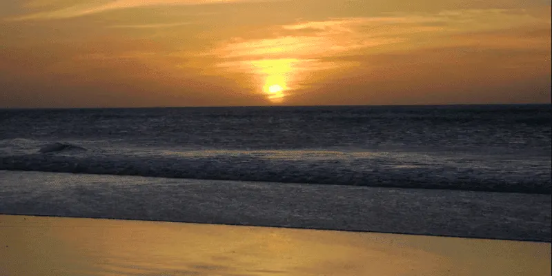Praia garopaba nascer do sol